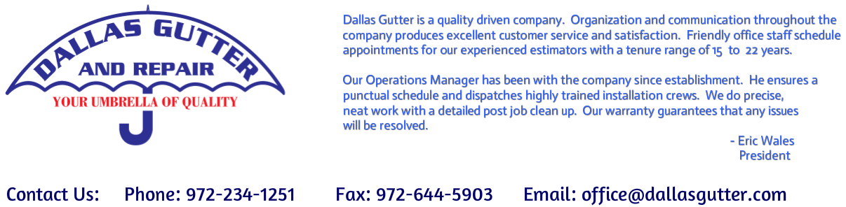 Dallas Gutter  Repair